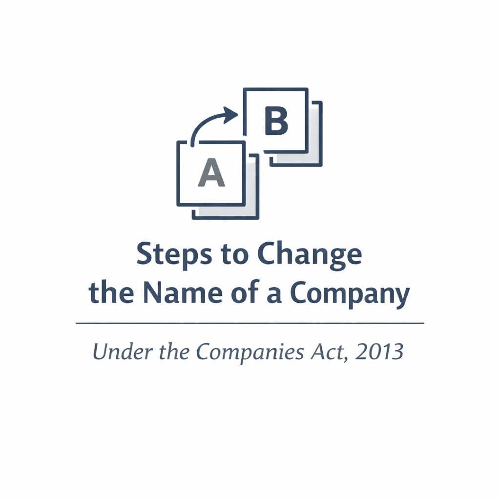 Steps to Change the Name of a Company Under the Companies Act, 2013