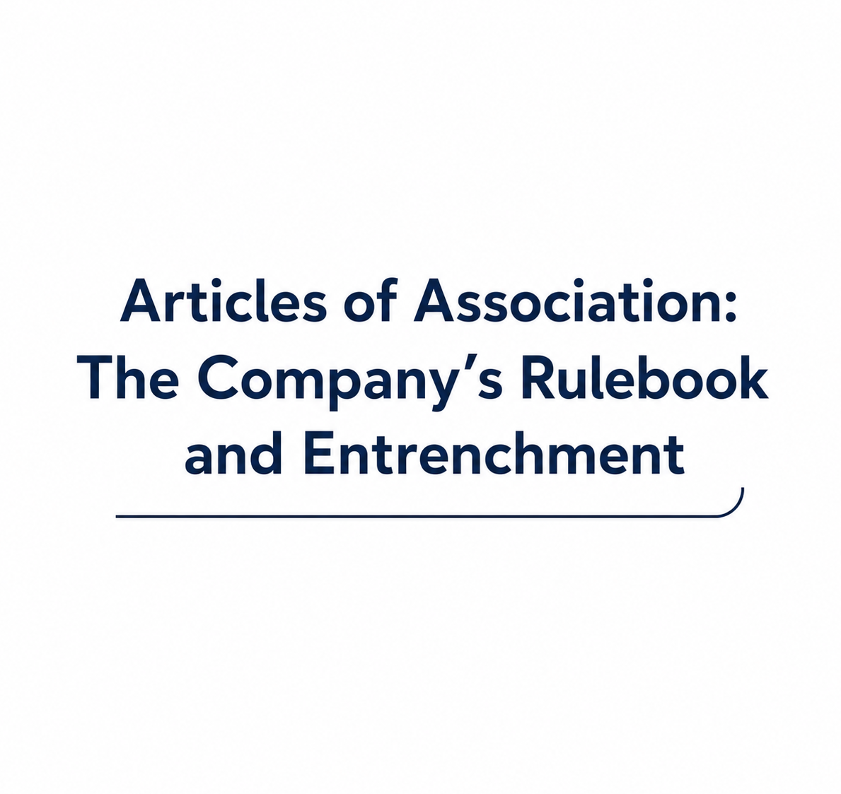 article of association of the company