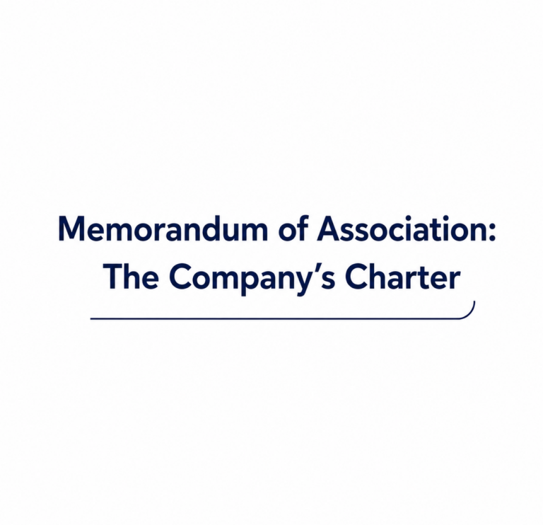 Memorandum of Association: The Company’s Charter